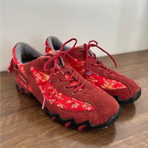 Allrounder Red Suede Sneaker